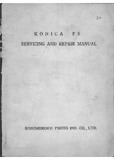 Konica FS manual. Camera Instructions.